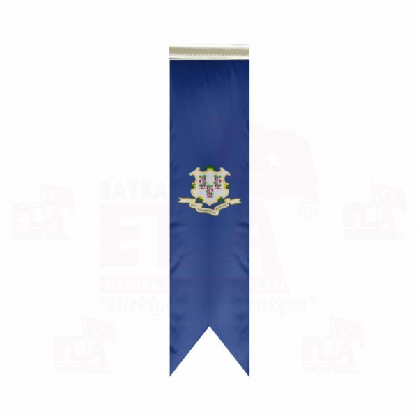 Connecticut �zel Logolu Masa Bayra��