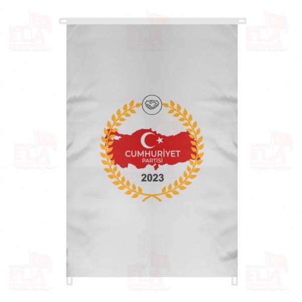 Cumhuriyet Partisi Bina Boyu Bayraklar