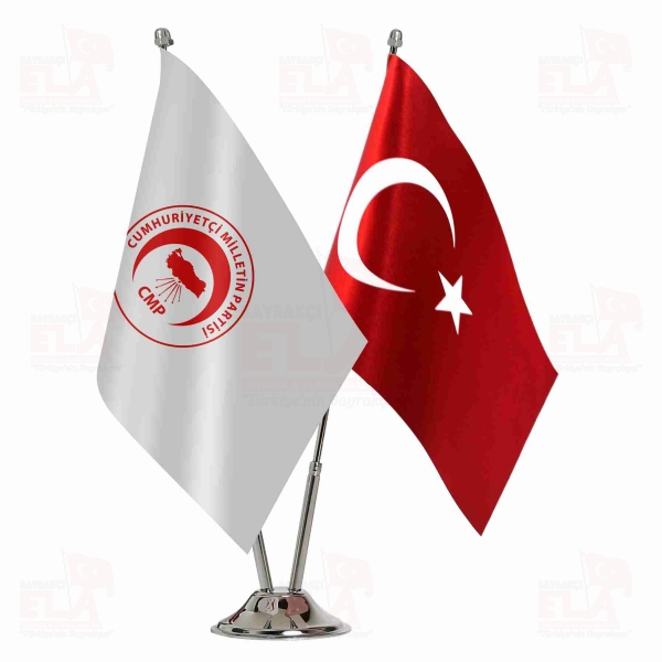 Cumhuriyet�i Milletin Partisi 2 li Masa Bayra��
