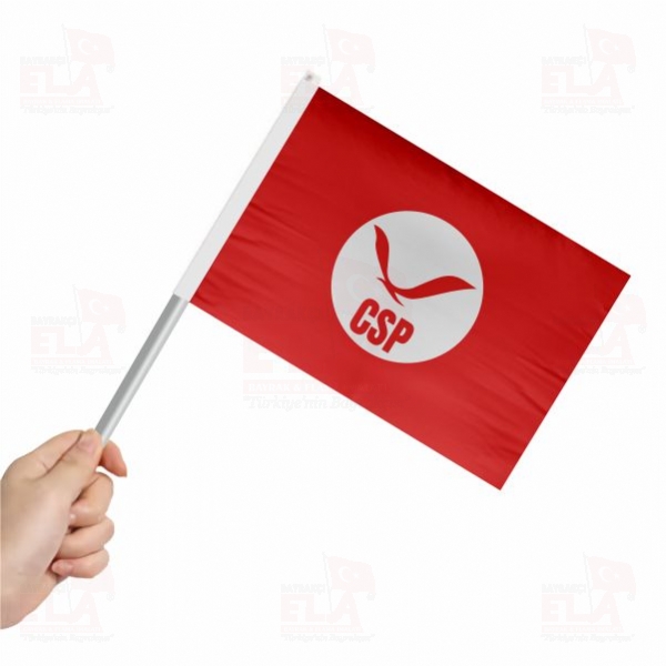 Cumhuriyet�i Sol Parti Sopal� Bayrak ve Flamalar