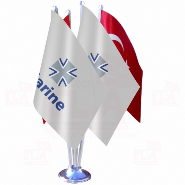 Deutsche Marine D�rtl� �zel Masa Bayra��