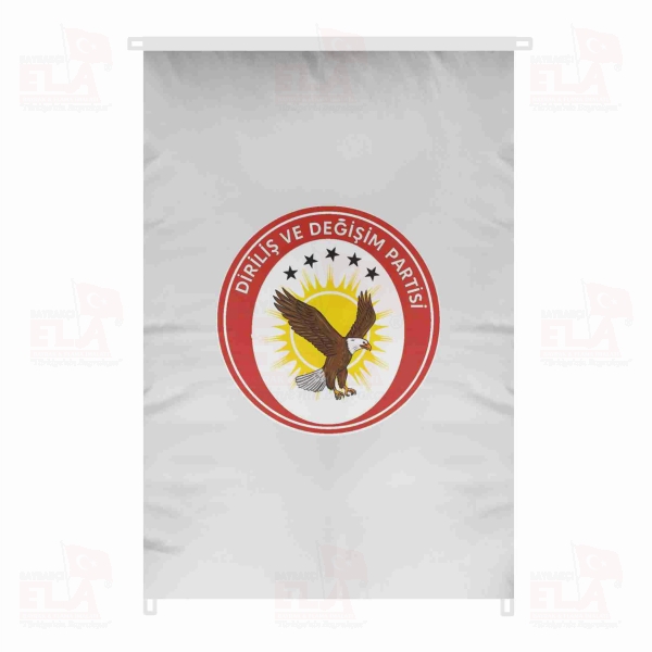 Dirili� ve De�i�im Partisi Bina Boyu Bayraklar