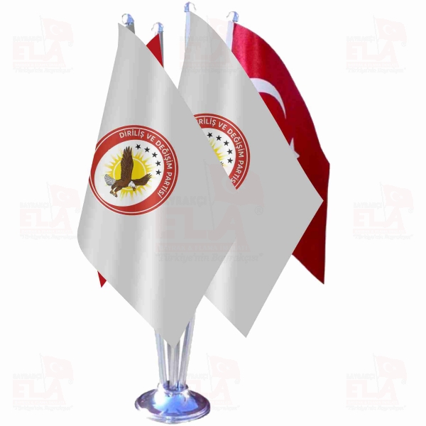 Dirili� ve De�i�im Partisi D�rtl� �zel Masa Bayra��
