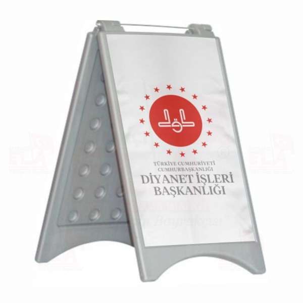 Diyanet ��leri Ba�kanl��� yaz�l� Beyaz A Reklam Duba