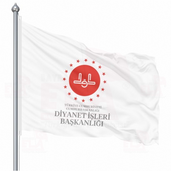 Diyanet ��leri Ba�kanl��� yaz�l� Beyaz Bayraklar�