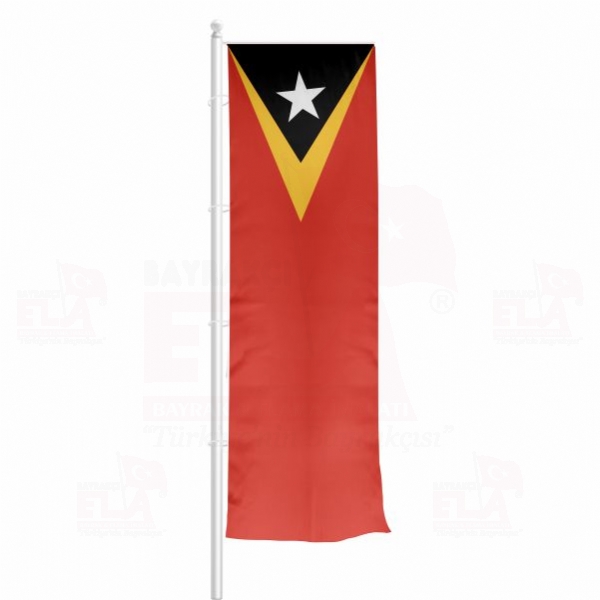 Dou Timor Yatay ekilen Flamalar ve Bayraklar