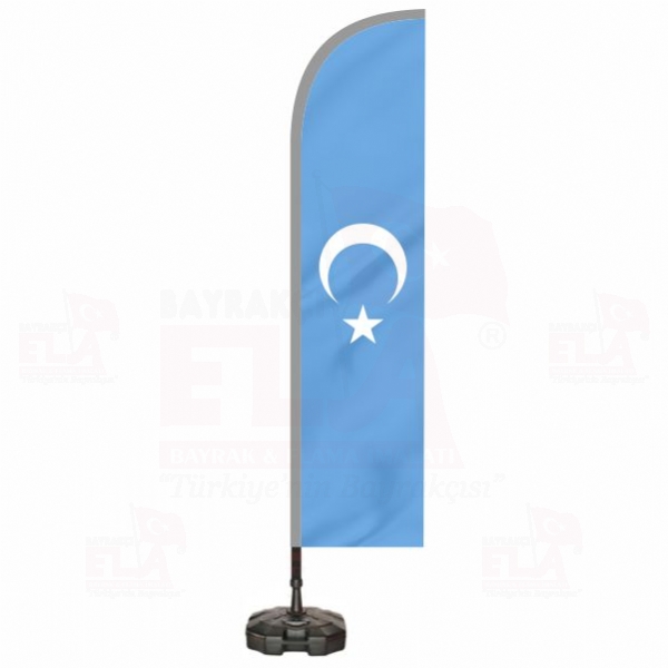 Doğu Türkistan Plaj Bayrağı ve Yelken Bayrağı