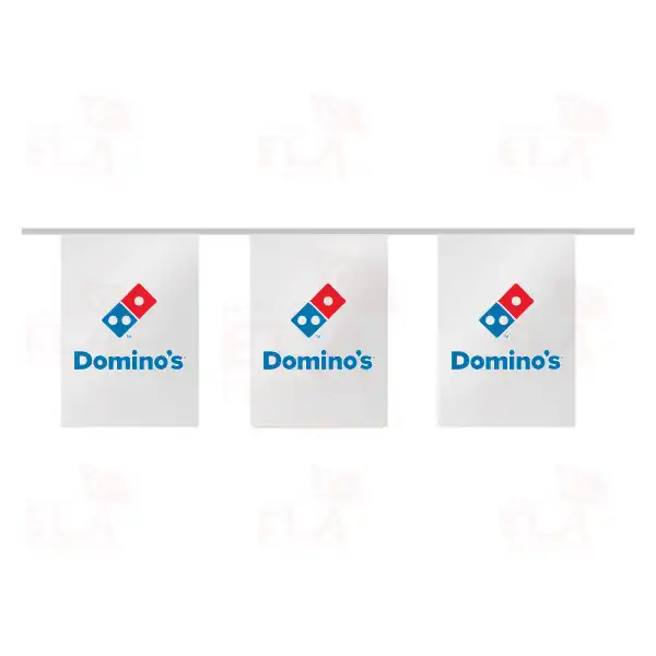 Dominos Pizza İpe Dizili Flamalar ve Bayraklar