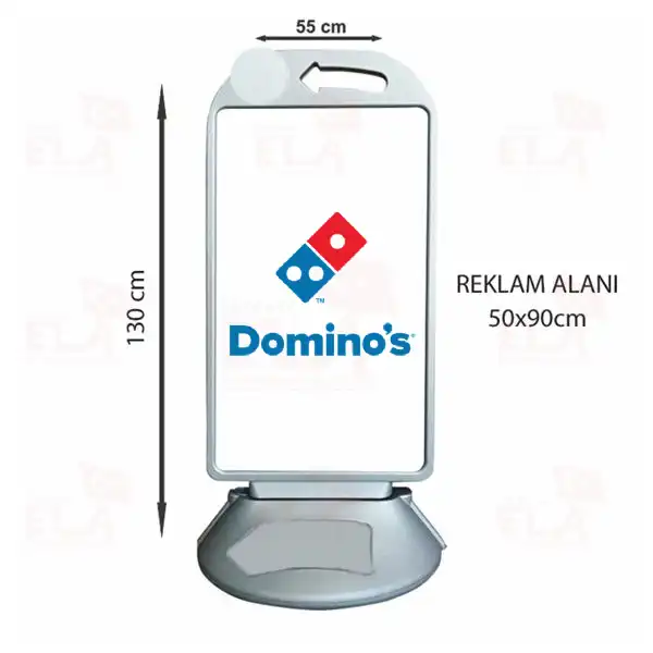 Dominos Pizza Kaldırım Park Büyük Boy Reklam Dubası