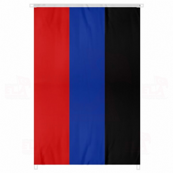 Donetsk Halk Cumhuriyeti Bina Boyu Bayraklar