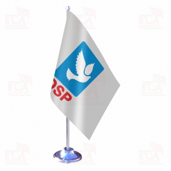 Dsp Demokratik Sol Parti Tekli Masa Bayra��