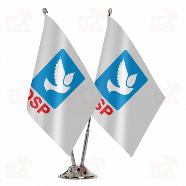 Dsp Demokratik Sol Parti �kili Masa Bayra��