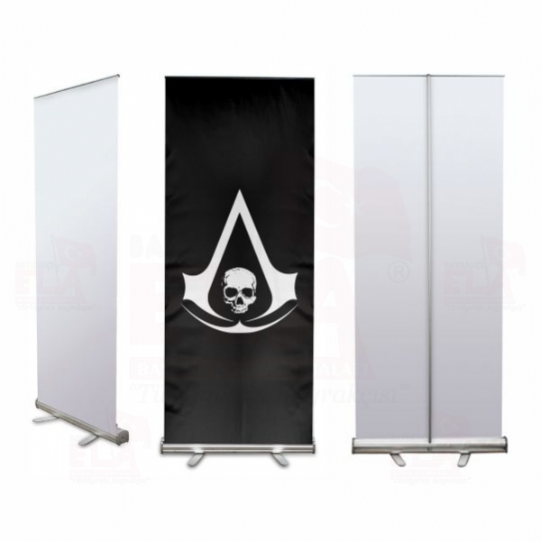 Edward Kenway Jolly Roger Banner Roll Up