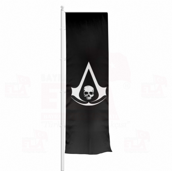 Edward Kenway Jolly Roger Yatay �ekilen Flamalar ve Bayraklar