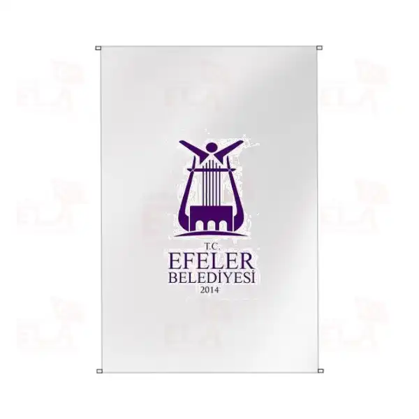 Efeler Belediyesi Bina Boyu Bayraklar