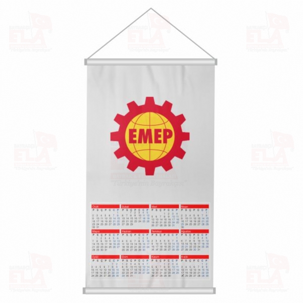 Emek Partisi Bez Takvim Dijital Bask� Emek Partisi Duvar Takvim