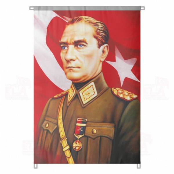 En G�zel Atat�rk Resimleri Bir Liderin Efsanesi En G�zel Atat�rk Resimleri Bez Atat�rk Posteri B�y�k Atat�rk Portresi Bina Boyu Atat�rk Posterleri No 51