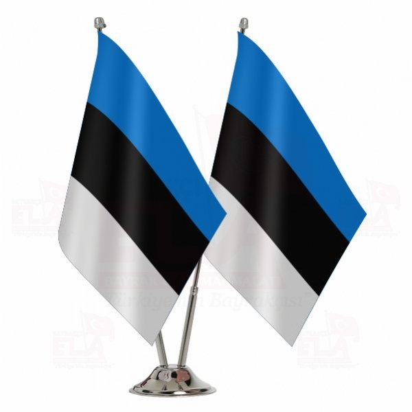 Estonya İkili Masa Bayrağı