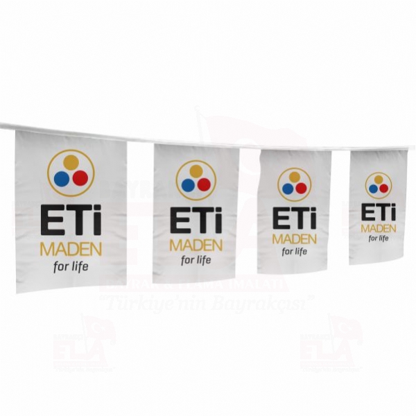 Eti Maden �pe Dizili Flamalar ve Bayraklar
