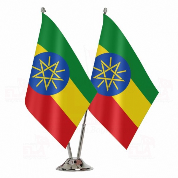 Etiyopya İkili Masa Bayrağı
