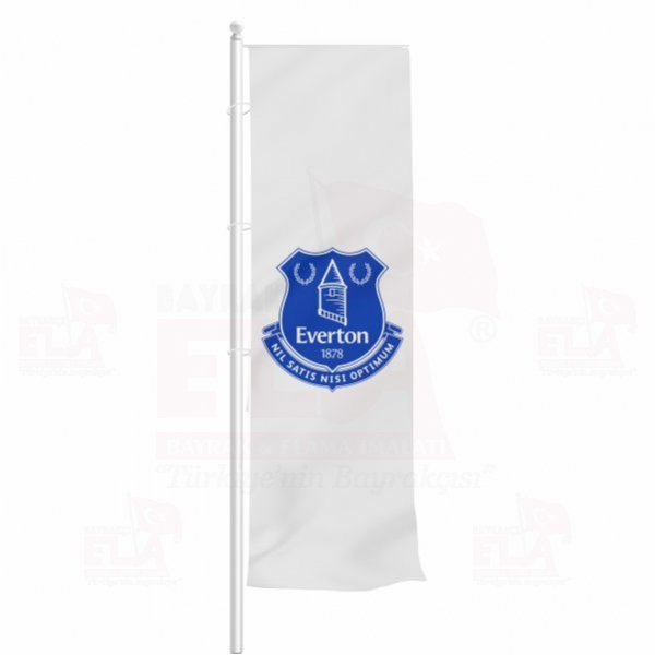 Everton Football Club Yatay �ekilen Flamalar ve Bayraklar