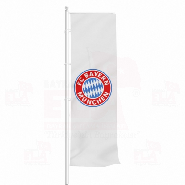 FC Bayern München Yatay Çekilen Flamalar ve Bayraklar