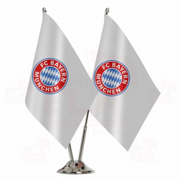 FC Bayern München İkili Masa Bayrağı