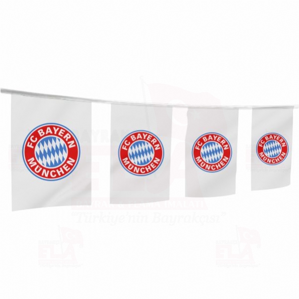 FC Bayern München İpe Dizili Flamalar ve Bayraklar