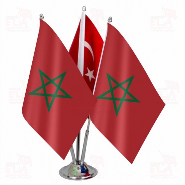 Fas Logolu ��l� Masa Bayra��