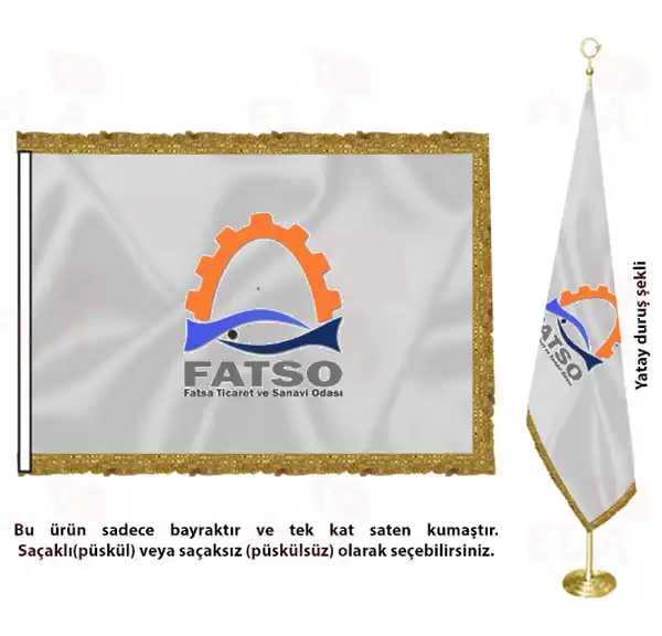 Fatsa Ticaret ve Sanayi Odas Saten Makam Flamas