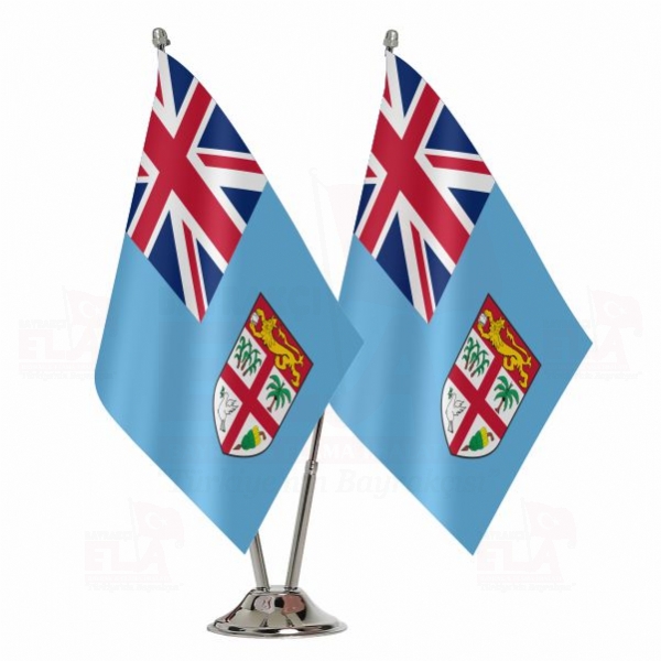 Fiji İkili Masa Bayrağı