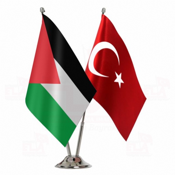 Filistin 2 li Masa Bayrağı