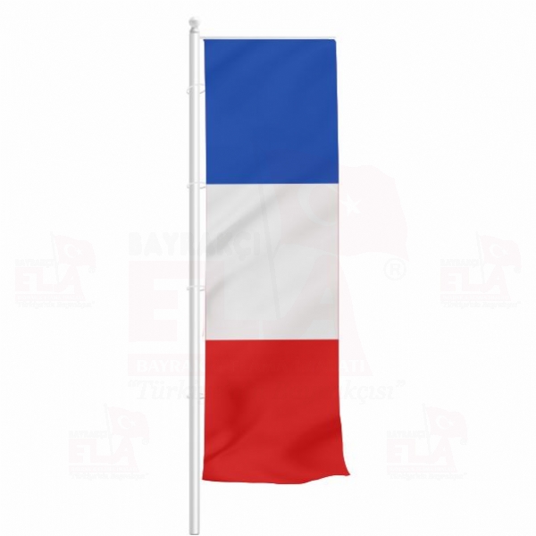 Fransa Yatay ekilen Flamalar ve Bayraklar