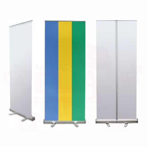 Gabon Banner Roll Up