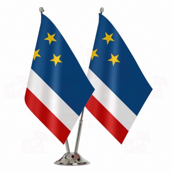 Gagavuzya İkili Masa Bayrağı