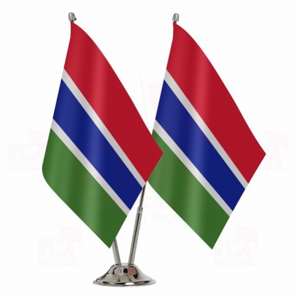 Gambiya İkili Masa Bayrağı