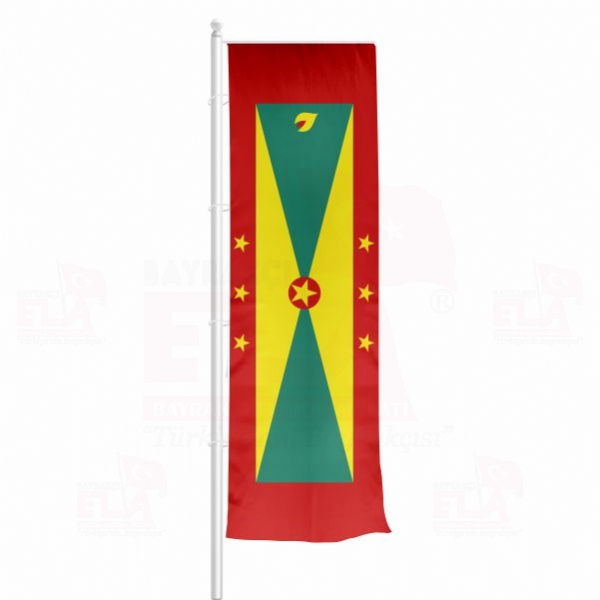 Grenada Yatay �ekilen Flamalar ve Bayraklar