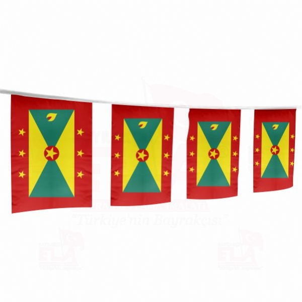 Grenada pe Dizili Flamalar ve Bayraklar