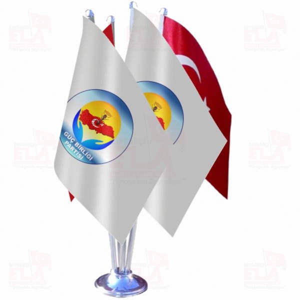 G�� Birli�i Partisi D�rtl� �zel Masa Bayra��