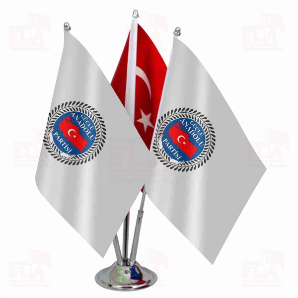 G��l� Anadolu Partisi Logolu ��l� Masa Bayra��