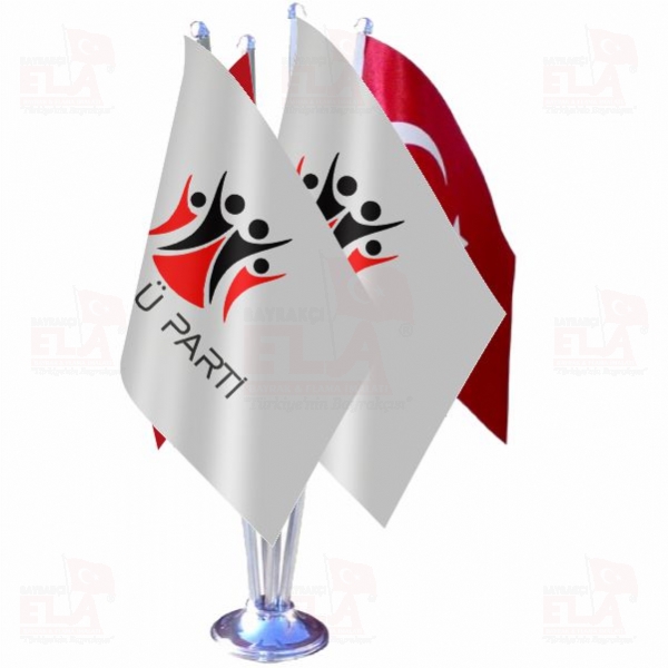 G��l� Parti D�rtl� �zel Masa Bayra��