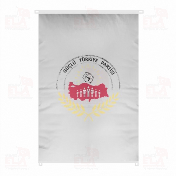G��l� T�rkiye Partisi Bina Boyu Bayraklar