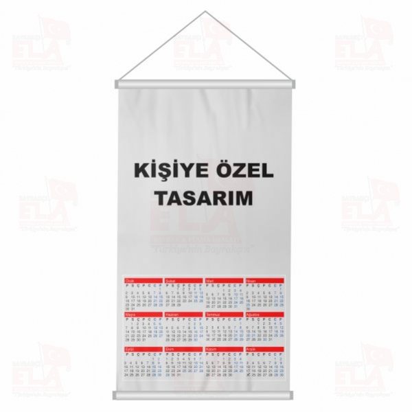 G�lsuyu Bayrak�� Bez Takvim Dijital Bask� G�lsuyu Bayrak�� Duvar Takvim