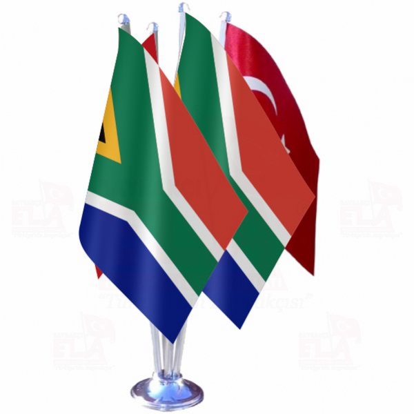 Güney Afrika Cumhuriyeti Dörtlü Özel Masa Bayrağı
