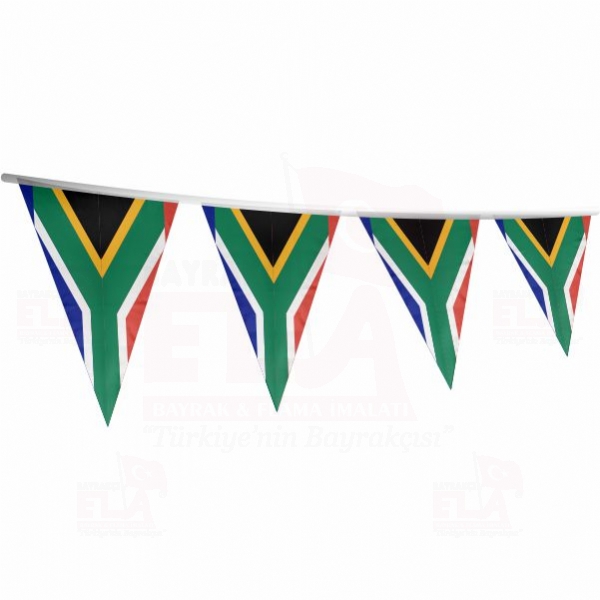 Güney Afrika Cumhuriyeti Üçgen Bayrak ve Flamalar