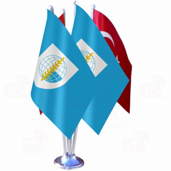 G�neydo�u Asya Antla�mas� Te�kilat� D�rtl� �zel Masa Bayra��