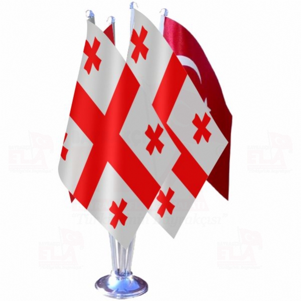 G�rcistan D�rtl� �zel Masa Bayra��