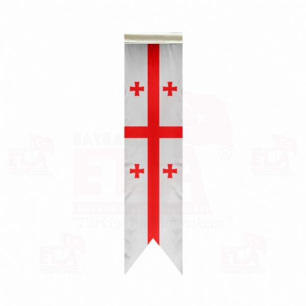 Gürcistan Özel Logolu Masa Bayrağı