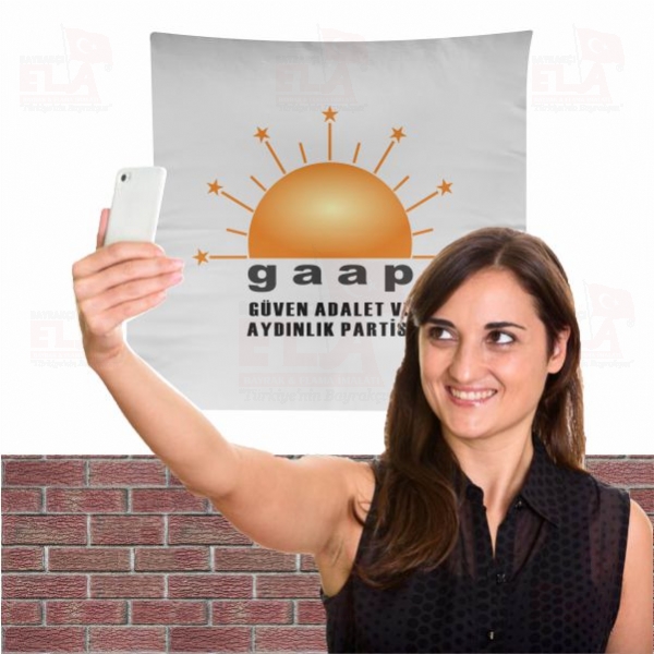 G�ven Adalet ve Ayd�nl�k Partisi Bez Arka Plan Manzara