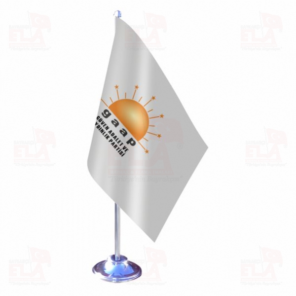 G�ven Adalet ve Ayd�nl�k Partisi Tekli Masa Bayra��